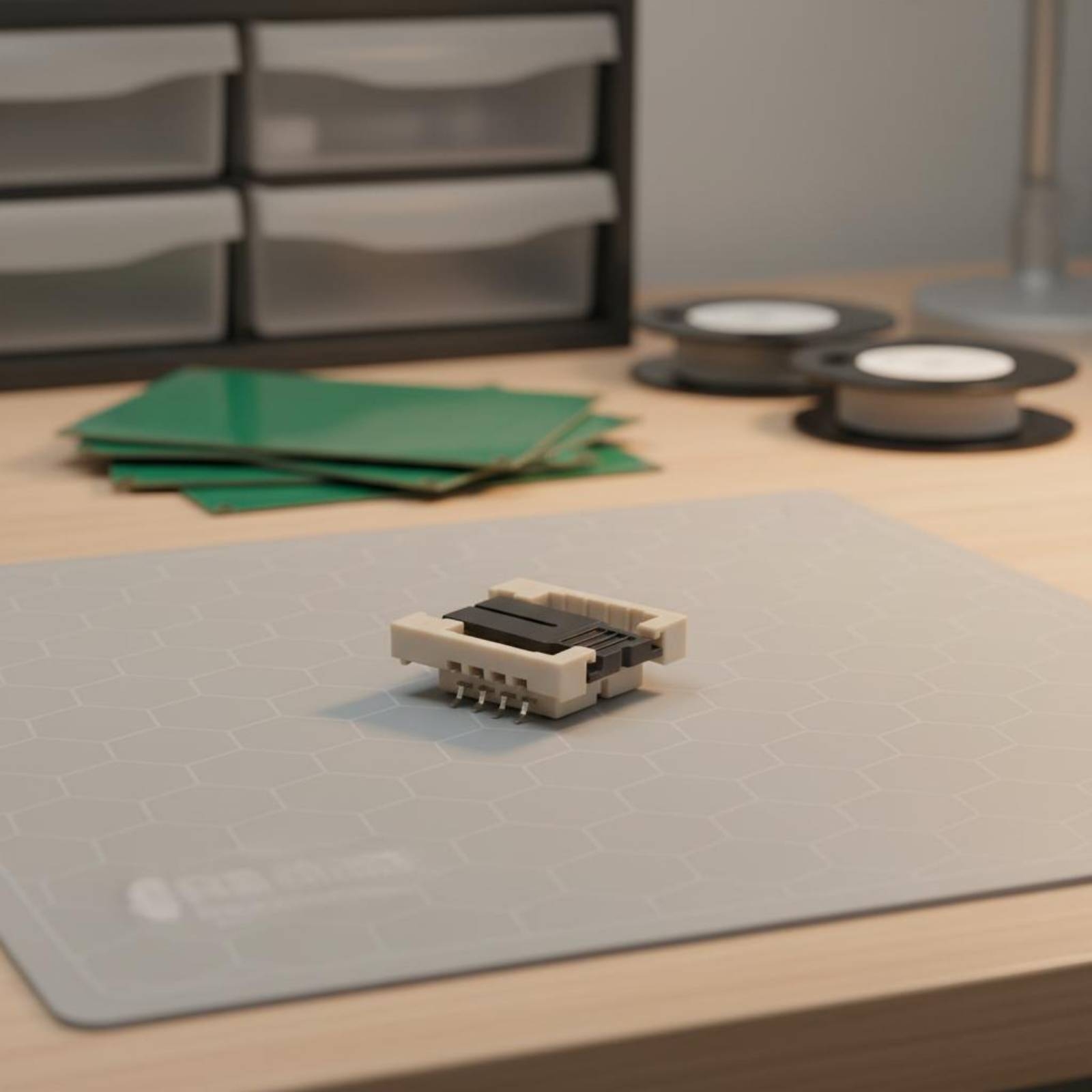 Electronics & Tech Gadgets - QFN8 テストソケット ヒンジ付き QFN8 コンタクトソケット 電子部品