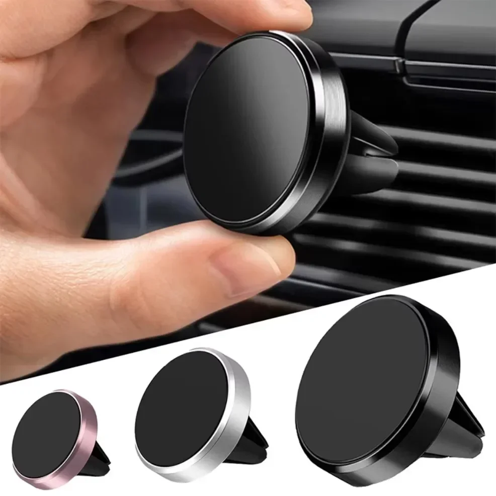 Useful Electronic Gadgets - マグネット式車載携帯電話ホルダー 車内エアコン吹き出し口用マウント ユニバーサルモバイルスマートフォンスタンド マグネットホルダー iPhone、Samsung対応