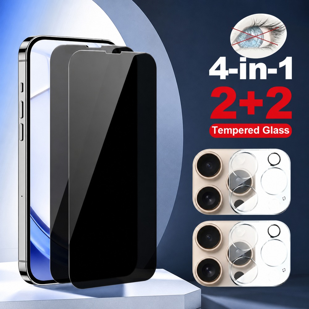 Realme Gt 6 - 2+2枚入り プライバシー強化ガラス Realme GT Neo2 Neo2T