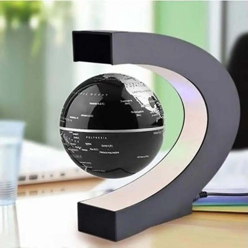 Modern Electronics Gadgets - 磁気浮上地球儀 LED 世界地図電子反重力ランプノベルティボールライト家の装飾ランプ誕生日プレゼント