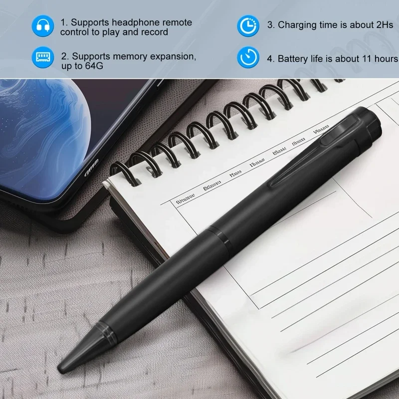 デジタルボイスレコーダーペン 128GB ポータブル USB - Voice Recorder Pen のレビューと価格