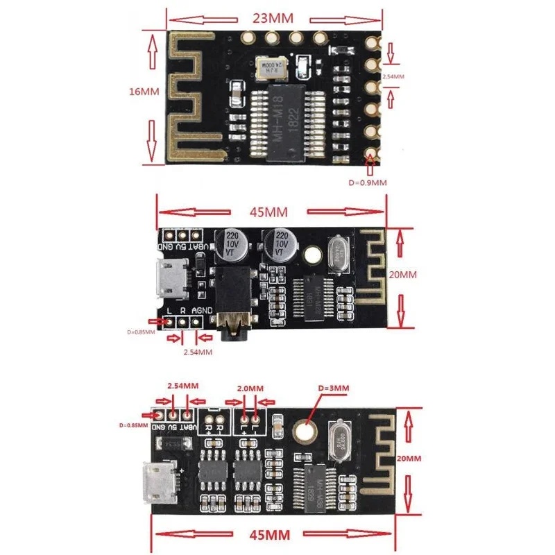 MH-MX8 ワイヤレス電子オーディオレシーバーボード Bl - Electronics & Tech Gadgets のレビューと価格
