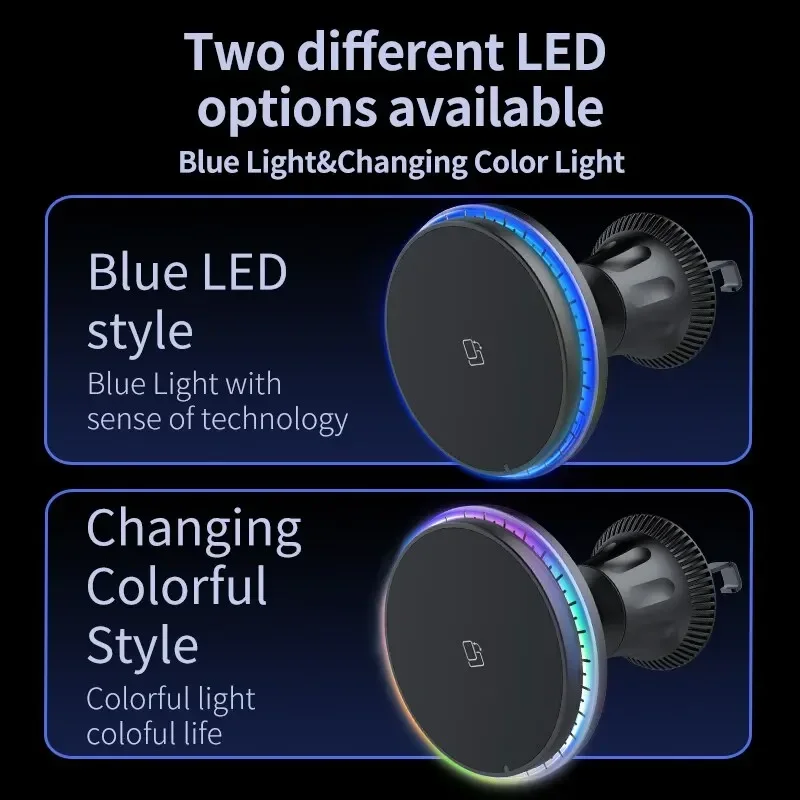 LED/RGB 磁気車ワイヤレス充電器 iPhone 12  - Magnetic Charging Cable のレビューと価格
