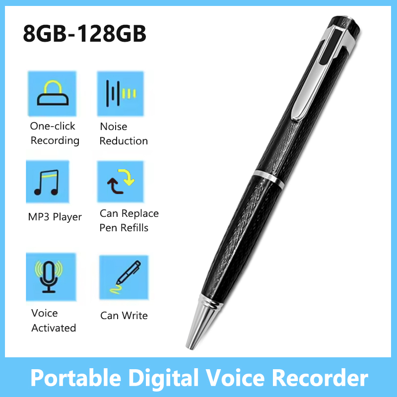8 ギガバイト-128 ギガバイトデジタルボイスレコーダープ - Voice Recorder Pen のレビューと価格