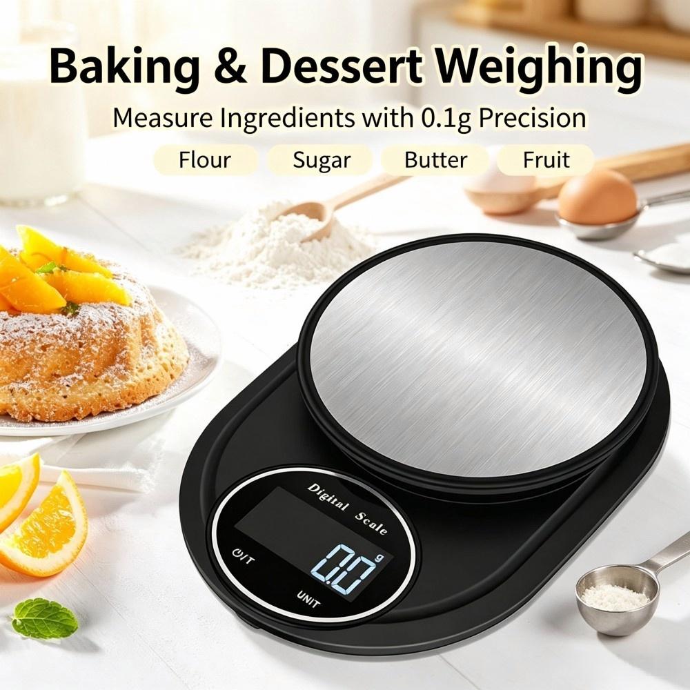 2KG 0.1g ミニポータブルデジタルキッチンスケール、丸 - Electronics & Tech Gadgets のレビューと価格