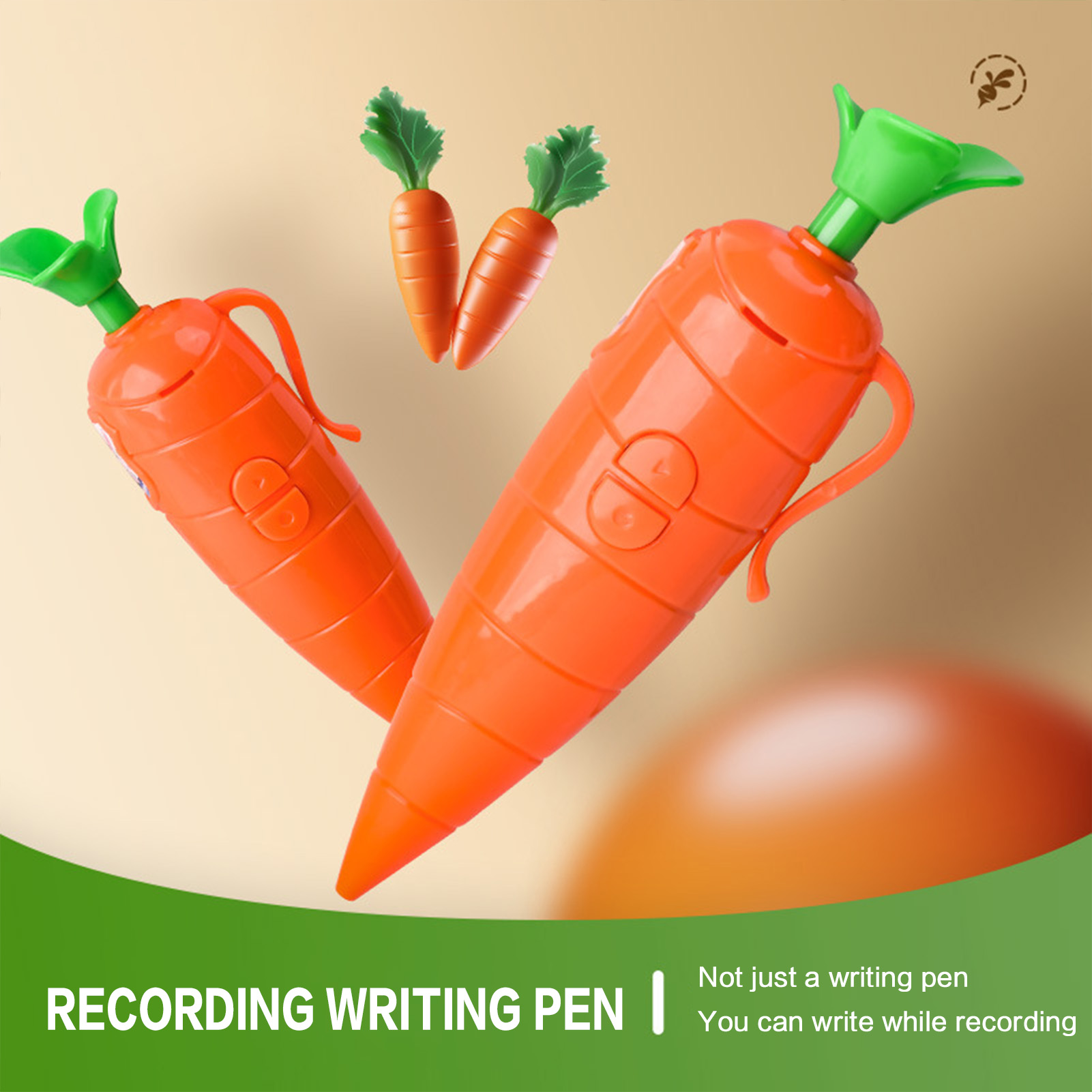 ニンジン型ボイスレコーダーペン 2-in-1 多機能ボールペ - Voice Recorder Pen のレビューと価格