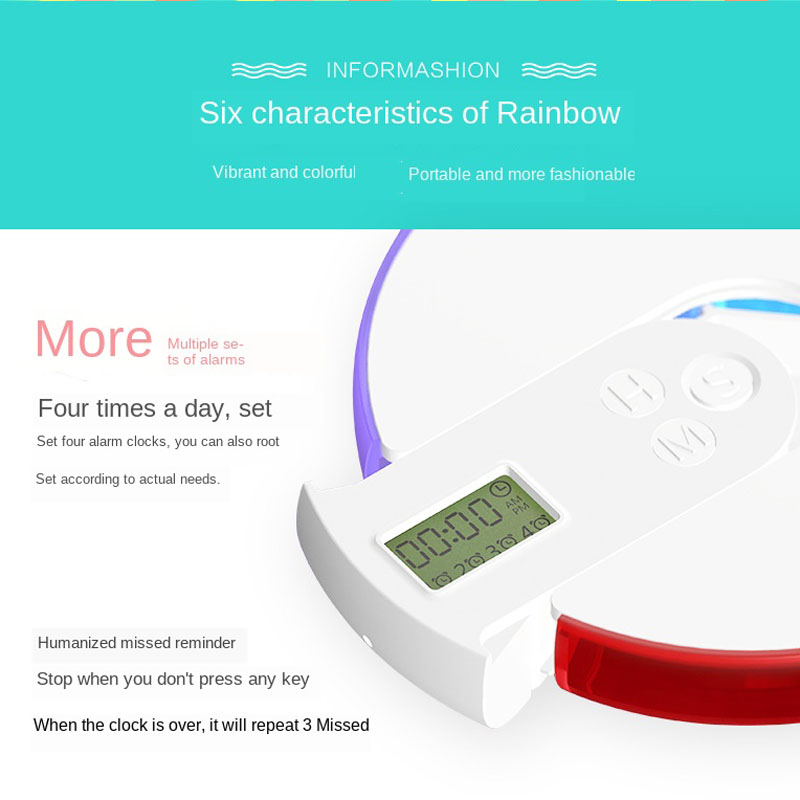 7日間ピルケース 薬収納ボックス オーガナイザー 電子タイマ - Modern Electronics Gadgets のレビューと価格