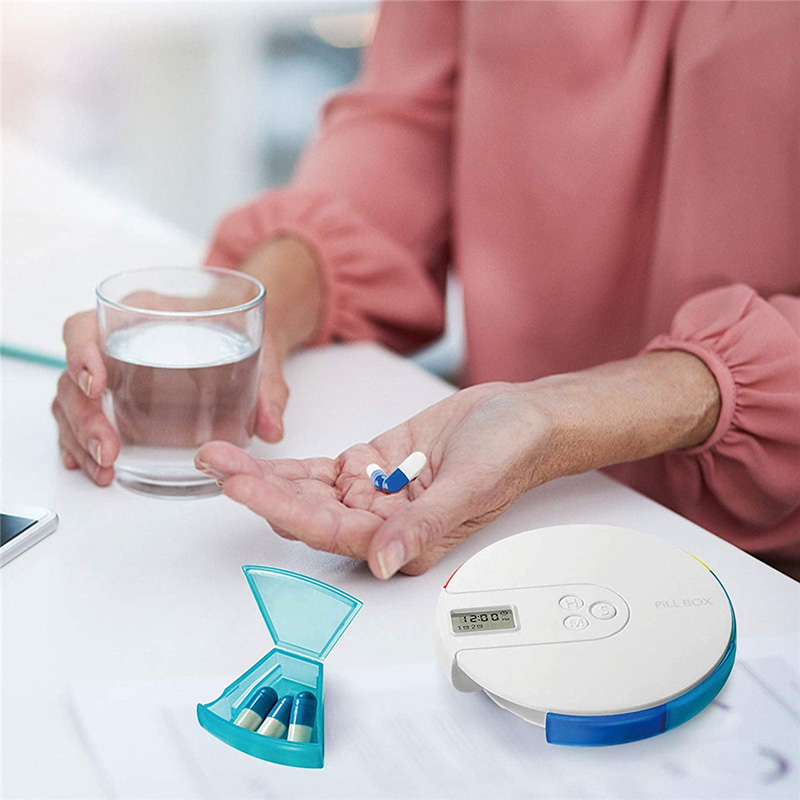 7日間ピルケース 薬収納ボックス オーガナイザー 電子タイマ - Modern Electronics Gadgets のレビューと価格