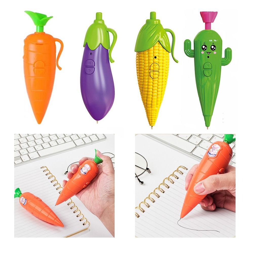 ニンジン、ナス、面白い音声録音ペン、トウモロコシ、サボテン、 - Voice Recorder Pen のレビューと価格